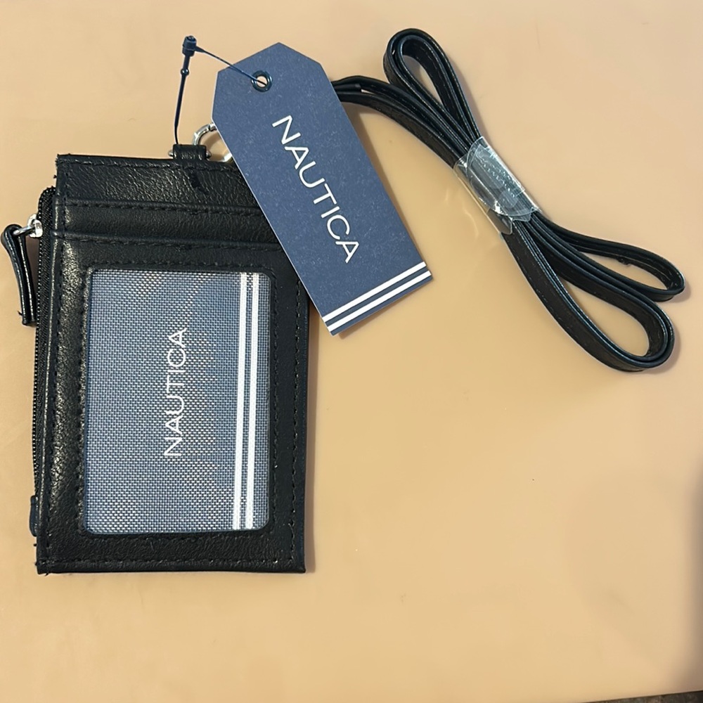 NWT! Nautica wallet lanyard